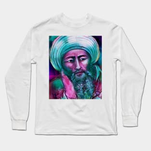 Averroes Portrait | Averroes Artwork 4 Long Sleeve T-Shirt